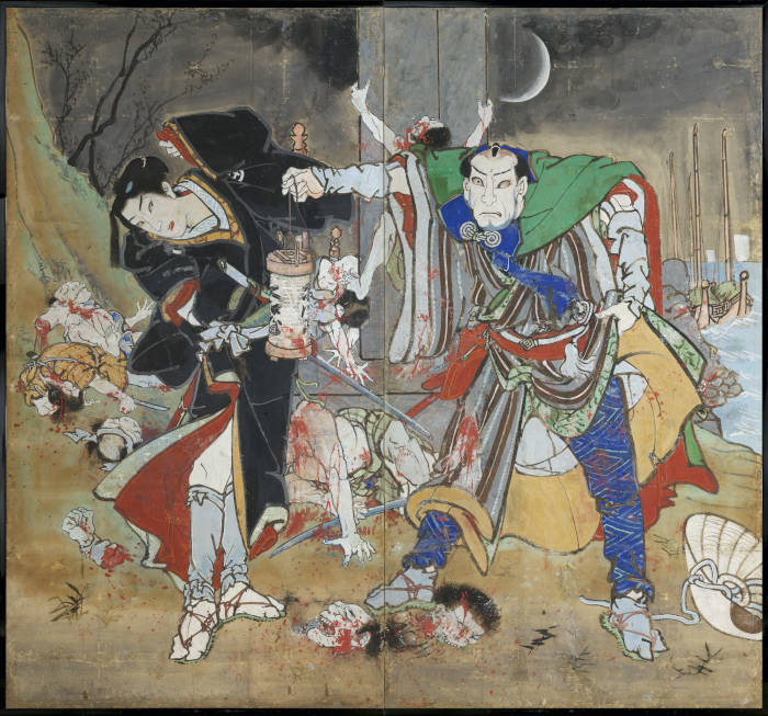 浮世柄比翼稲妻 鈴ヶ森