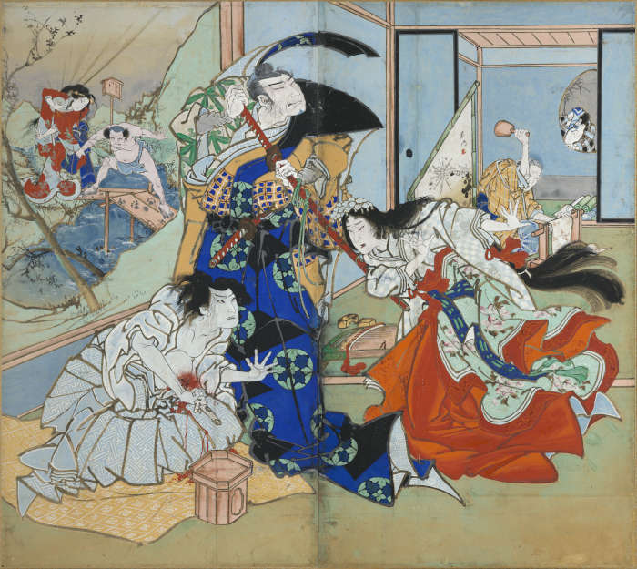 競伊勢物語 春日野小芳住家