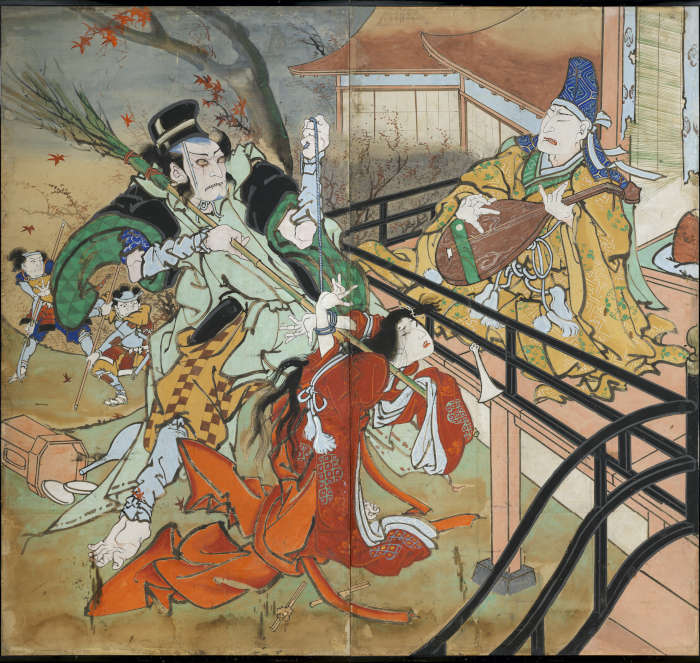 源平布引滝 松波検校琵琶の段