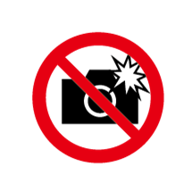 フラッシュ撮影禁止